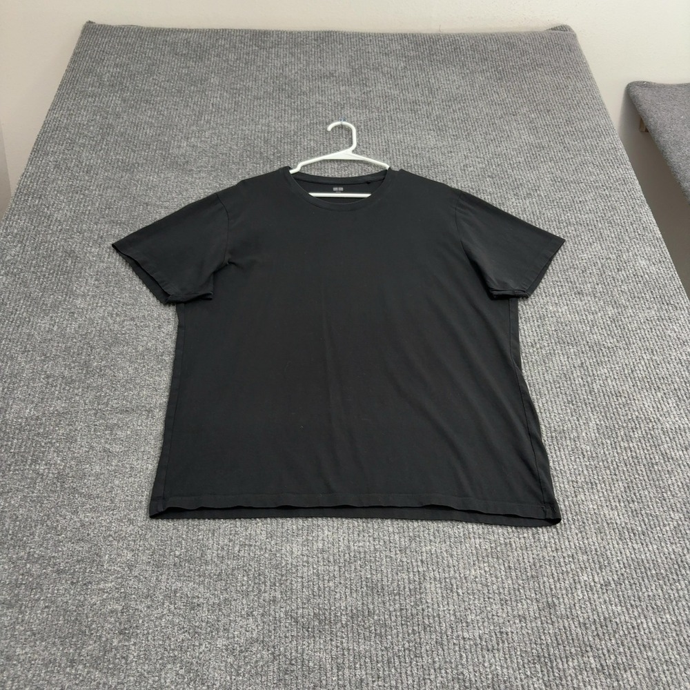 Uniqlo T Shirt Mens XL Black Supima Cotton Short Sleeve Essential Minimalist